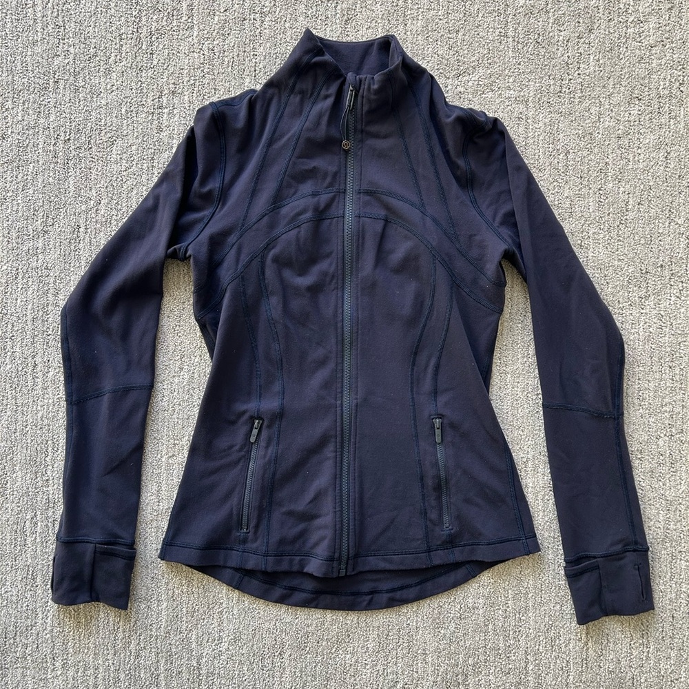 Original Lululemon define jacket. Navy Blue. Size 8